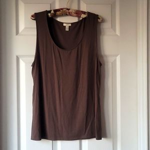 J. Jill Wearever Tank Taupe/brown  sz L